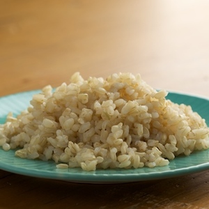 Gedünsteter brauner Reis